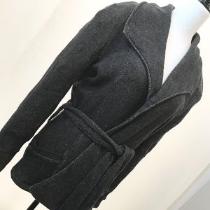 Roots Knit Cardigan w/ Waist Tie Belt.